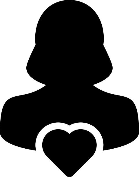 心形符号图标女性用户个人简介图片下载