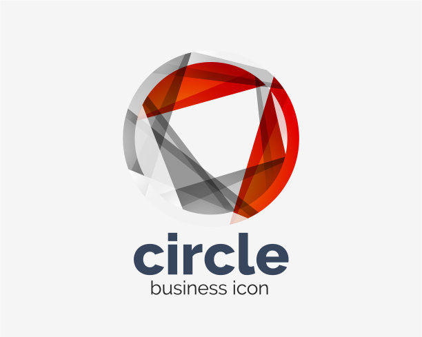 圆形抽象设计标志型圆形标志图片下载