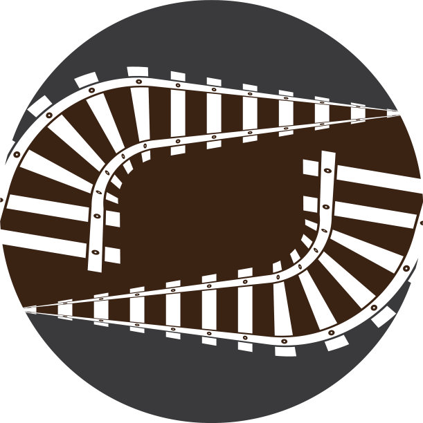 火车轨道图标设计模板图片下载