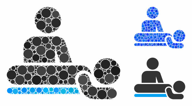 按摩马赛克图标圆点图片下载