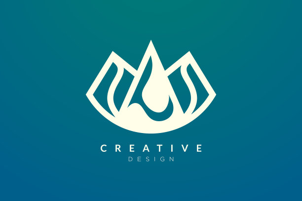 三角形山形标志设计简约图片下载