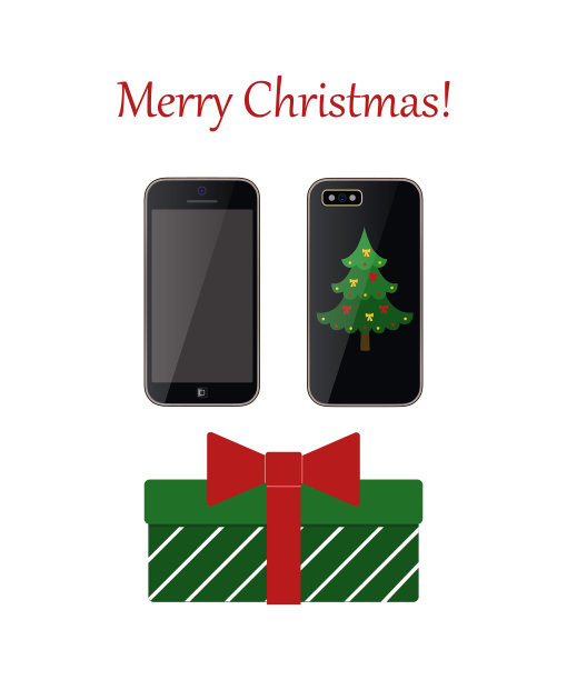 圣诞礼物回电话装饰成绿色图片下载