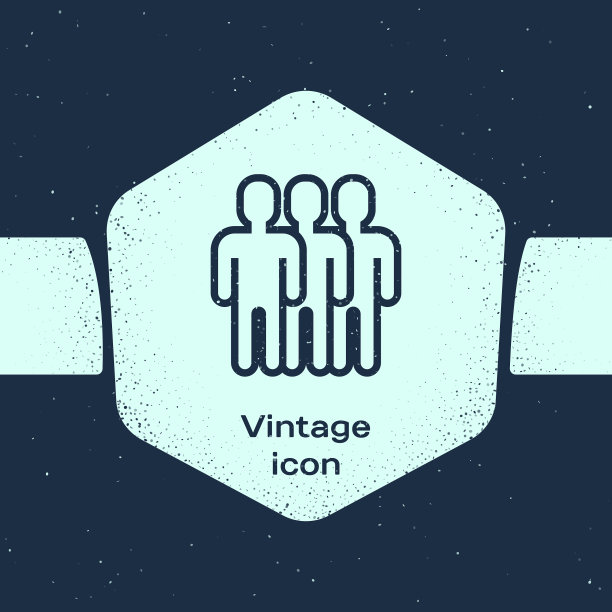 垃圾线用户组图标隔离在蓝色图片下载