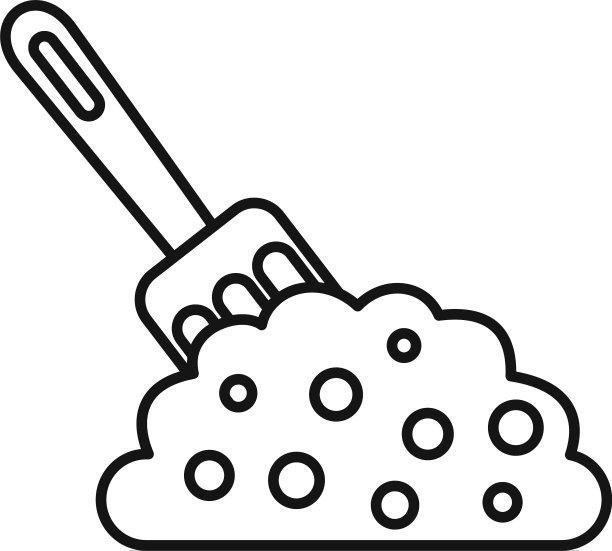 手叉土壤图标轮廓风格图片下载