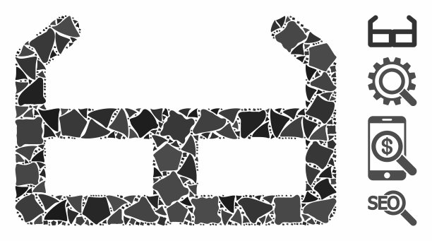 眼镜马赛克图标joggly元素图片下载