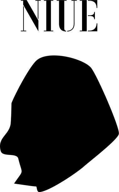 纽埃岛轮廓集图片下载