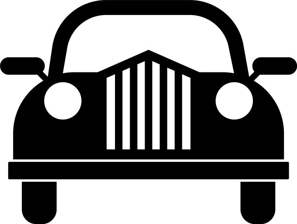 图标经典车复古完美的黑色图片下载