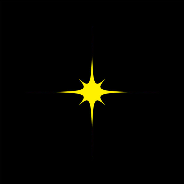 金色星形孤立在黑色背景图片下载