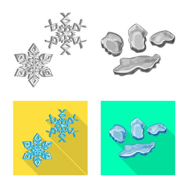 设计纹理和冻结符号集图片下载