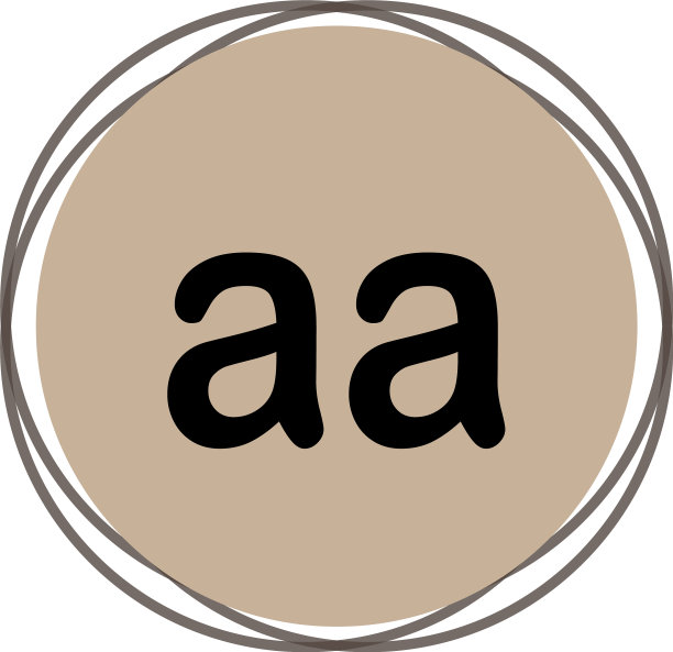 字母AA标志模板设计图片下载