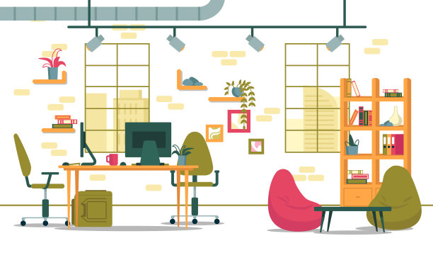 联合办公中心商业办公室内部图片下载