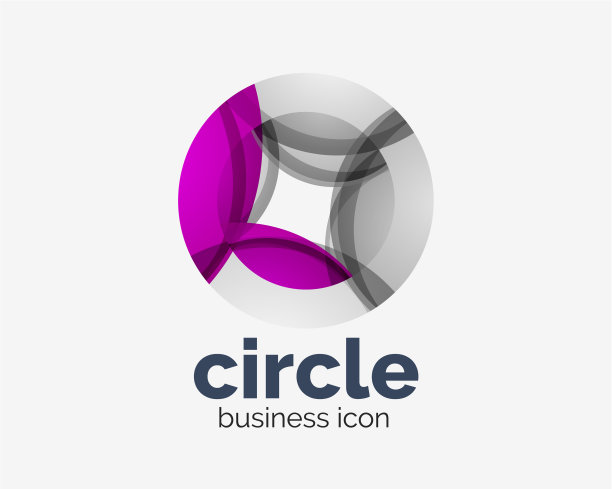 圆形抽象设计标志型圆形标志图片下载