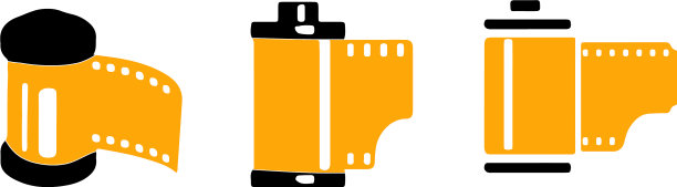 相机负片图标隔离在白色背景上图片下载