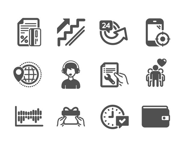 设置业务图标，如24小时图片下载