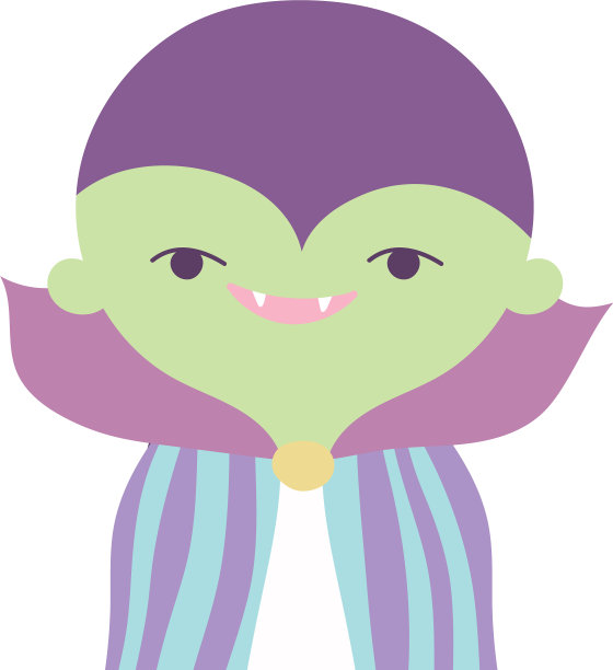 万圣节快乐庆祝男孩怪物绿脸图片下载