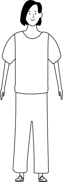 穿着便服站着的女人图片下载