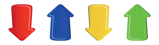 箭头-彩色标志箭头设置图片下载