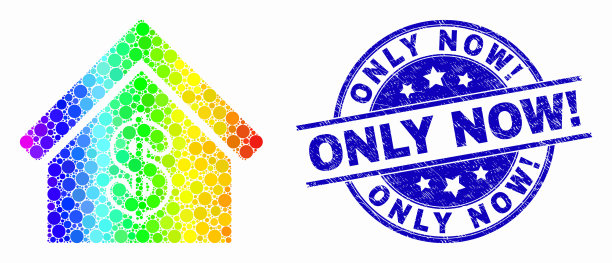 光谱像素化租房图标和图片下载