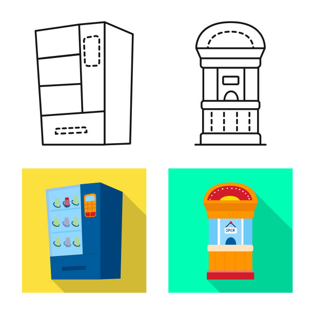 孤立的物体娱乐和商店图标图片下载