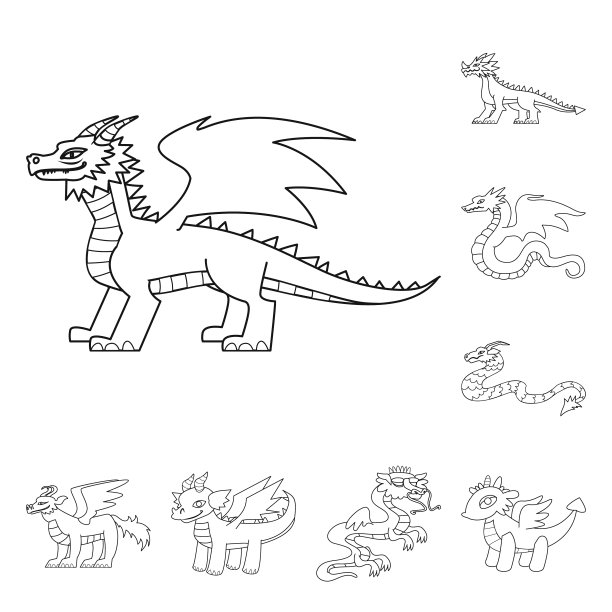 孤立对象亚洲和中世纪标志集图片下载