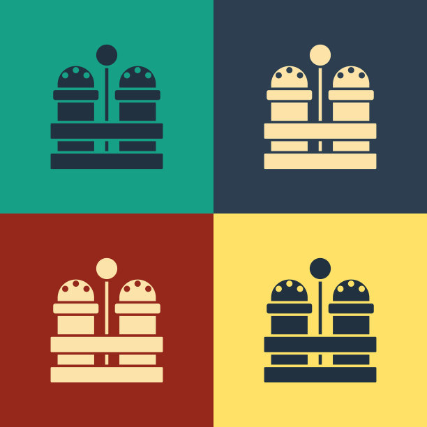 颜色盐和胡椒图标隔离颜色图片下载