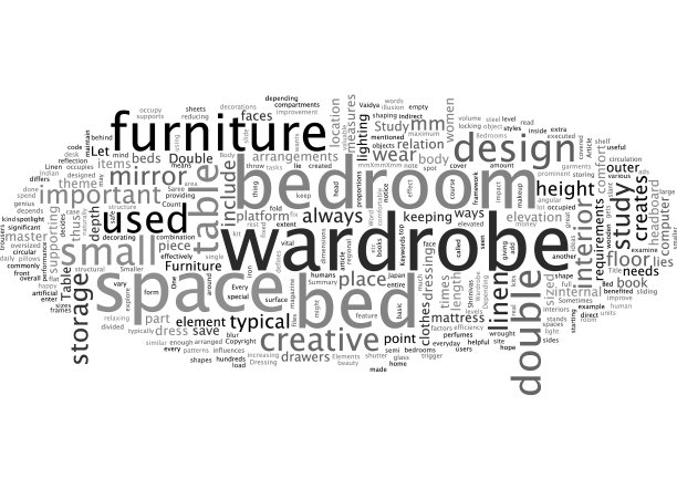 一个书房家具元素为较小的卧室图片下载