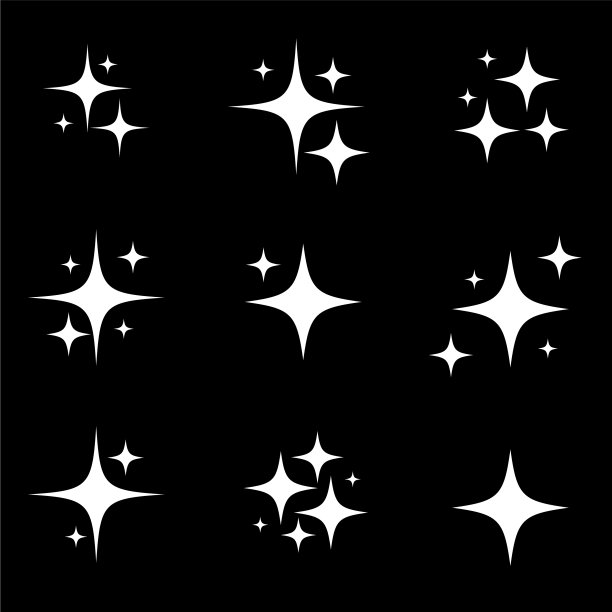 Set original stars火花烟花装饰图片下载