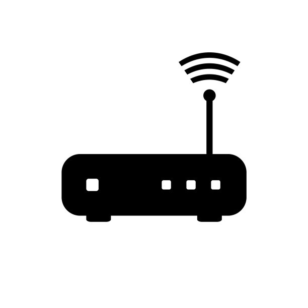 白色背景上的路由器图标图片下载