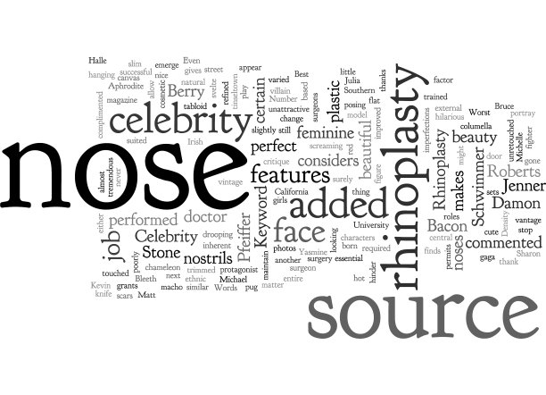 名人鼻整形术图片下载