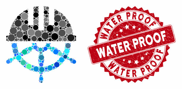 马赛克覆盖方向盘与脏水图片下载