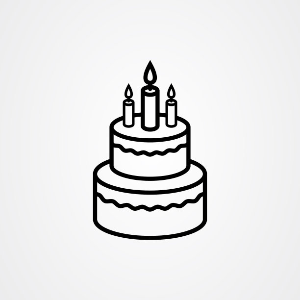 生日蛋糕图标logo设计图片下载