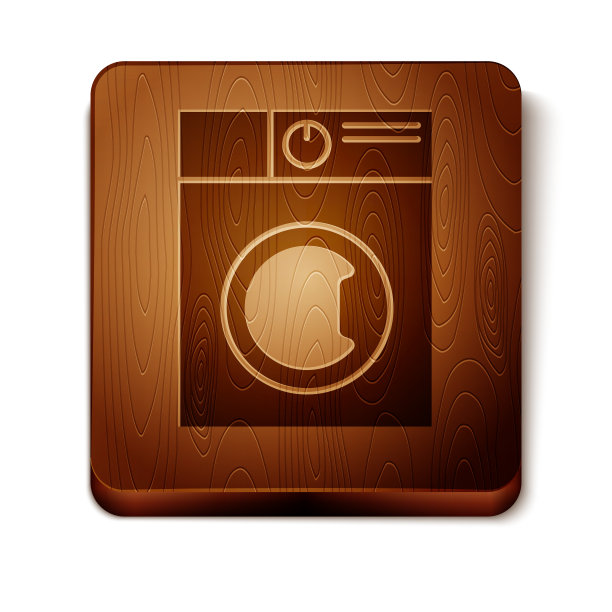 棕色垫圈图标孤立在白色背景上图片下载