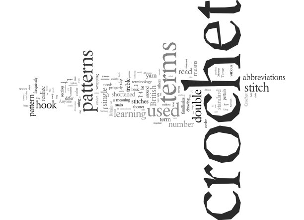 你知道你的钩针术语吗图片下载