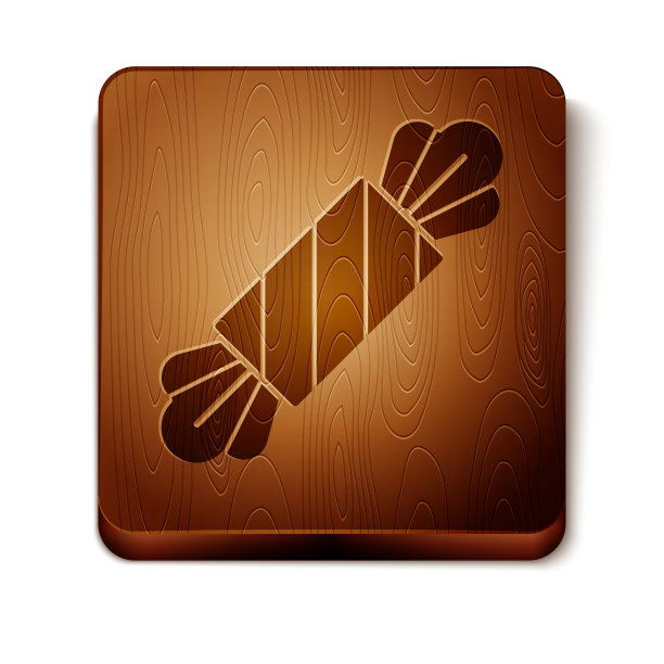 棕色糖果图标孤立在白色背景图片下载