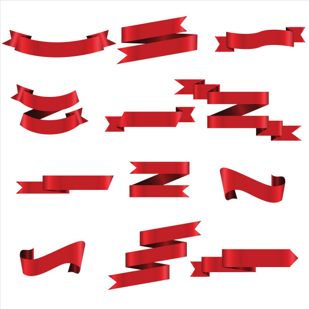 红丝带在隔离中为庆祝横幅设置图片下载