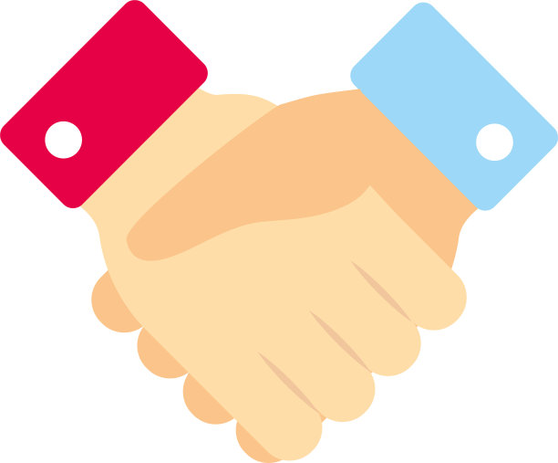 投票接受握手平面风格图标图片下载