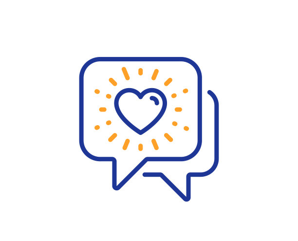 朋友聊天线图标友谊爱情标志图片下载