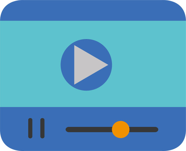 带有社交媒体平面图标的平板设备图片下载