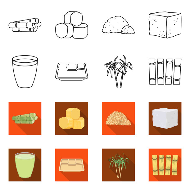 孤立对象产业和甘蔗标识图片下载