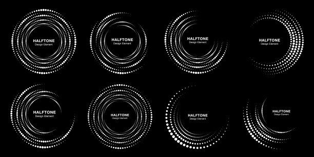 半色调图案圆点帧设置图片下载