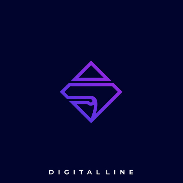 立方体字母的设计模板图片下载