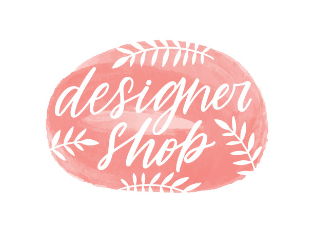 设计师店手写彩色刻字图片下载