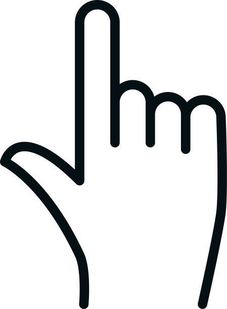 手指选择购物线风格图片下载