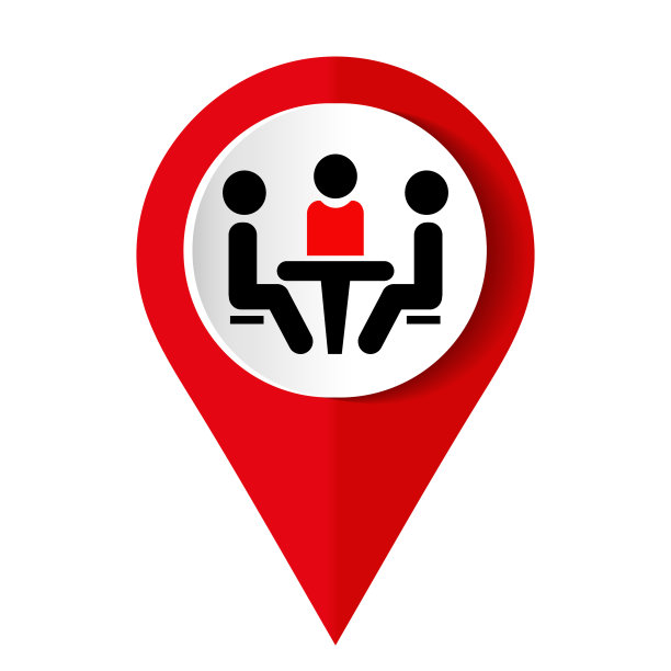 会议标志人物坐在桌边图片下载