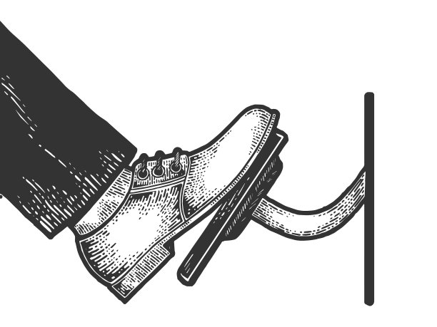 脚踩油门踏板示意图图片下载