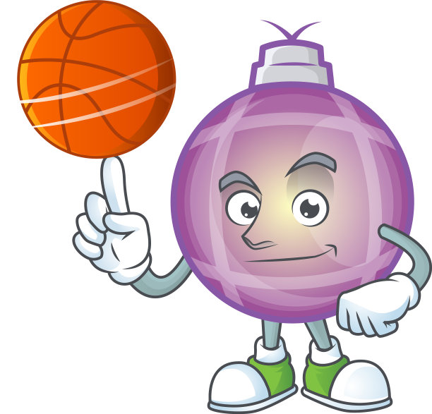 黄色圣诞球卡通图片下载