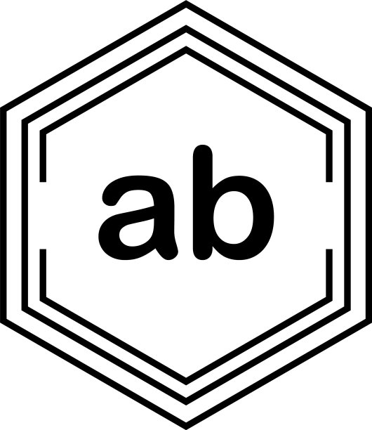 字母AB模板设计图片下载