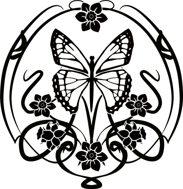 图形元素繁花蝴蝶2图片下载