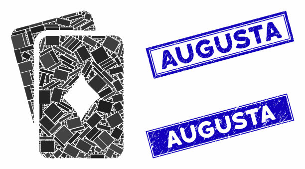 钻石扑克牌马赛克和垃圾矩形图片下载