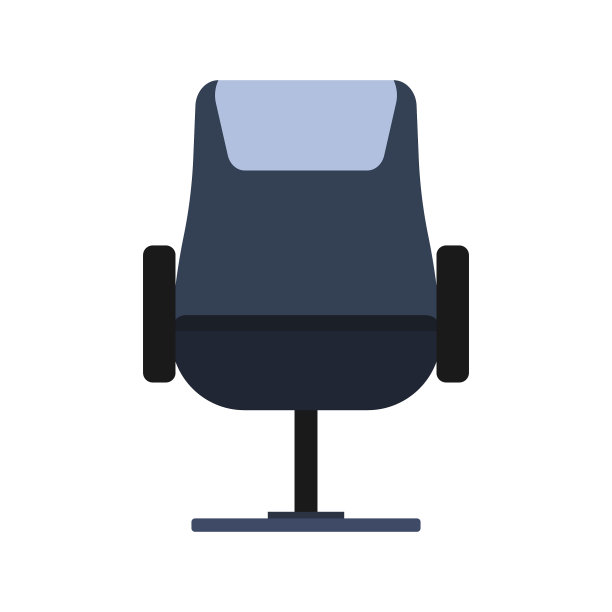 办公椅前视图图标家具座位图片下载